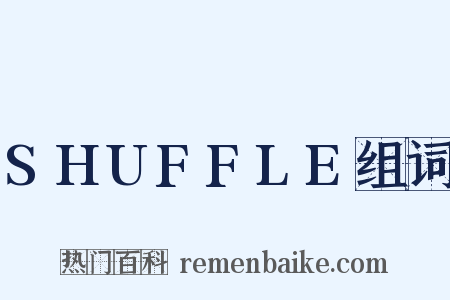 SHUFFLE组词是什么意思的图片